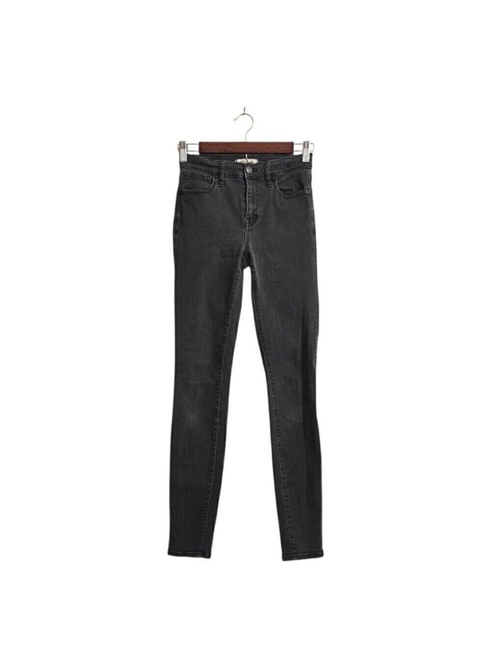 Madewell Faded Black 9 Inch High Riser Skinny Skinny Sz 26T